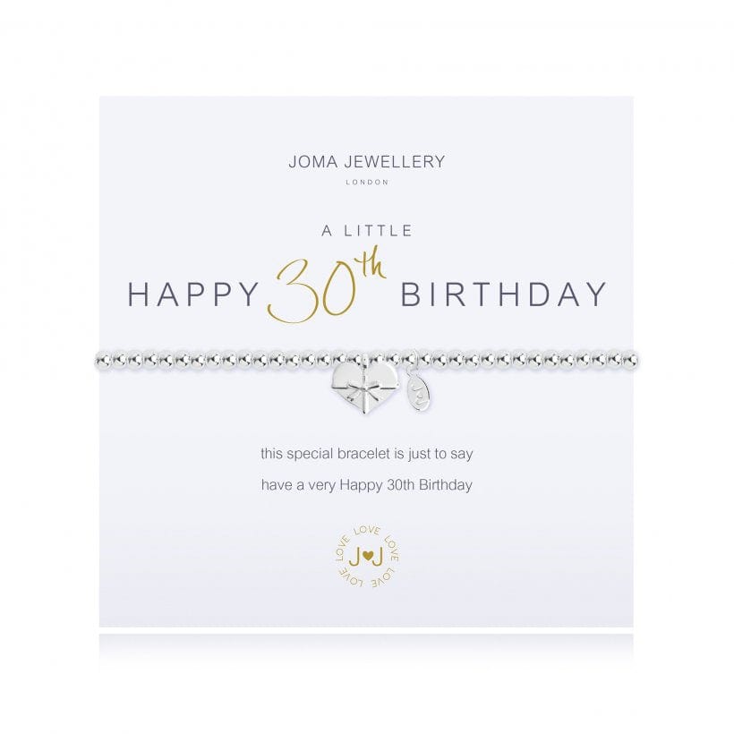 Joma Jewellery jewellery Joma Jewellery A Little Happy 30th Birthday Bracelet