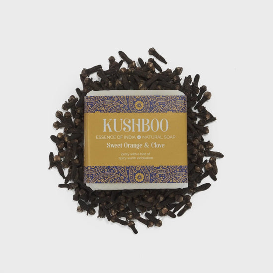 Kushboo Soaps Homewares Kushboo Natural Soap Sweet Orange & Clove