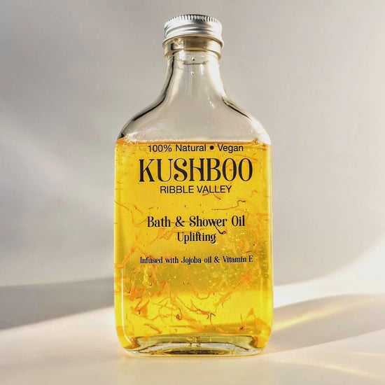 Kushboo Soaps Homewares Kushboo Natural Uplifting Uplifting Bath & Shower Oil Tall Bottle