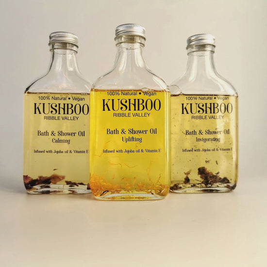 Kushboo Soaps Homewares Kushboo Natural Uplifting Uplifting Bath & Shower Oil Tall Bottle
