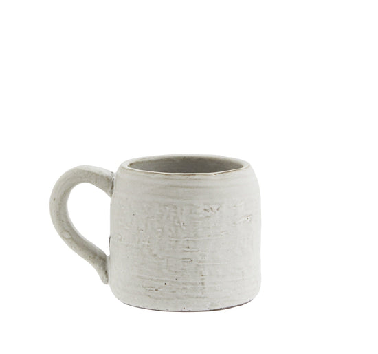 Madam Stoltz Homewares Madam Stoltz Stoneware Mug - Off White