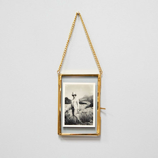 Paper High Homewares Dia Gold Recycled Glass Hanging Frame