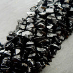 precious sparkle Black Onyx Chip Beads 35" Strand