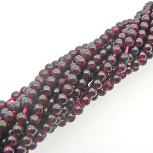 
                
                    Load image into Gallery viewer, precious sparkle Garnet 4mm Round Beads 15&amp;quot; Strand
                
            