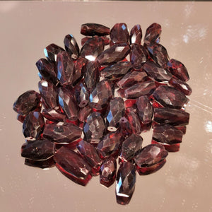 precious sparkle Garnet Faceted Nugget Beads (per bead)