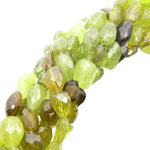 precious sparkle Grossular Garnet Faceted Nugget Beads (per bead)