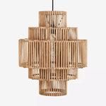 Precious Sparkle Homewares Madam Stoltz Bamboo Ceiling Lamp - Collection Only