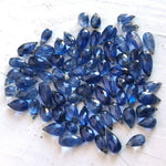 precious sparkle Kyanite AAA Grade Faceted Drop Briolette Beads (Set of 10)