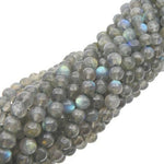 Precious Sparkle Labradorite 4mm Round Beads 15" Strand