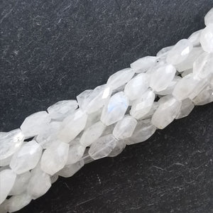 
                
                    Load image into Gallery viewer, precious sparkle Rainbow Moonstone Faceted Oval Beads 15&amp;quot; Strand
                
            