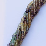precious sparkle Semi Precious Beads Multi Fluorite 4mm Plain Round Beads 15" Strand