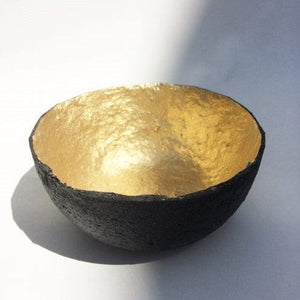 Quazi Design Jewellery Quazi Design Mini Pulp Bowl Gold/Charcoal