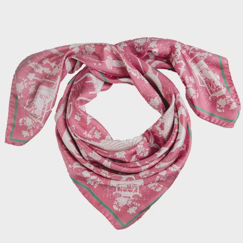 Rory Hutton Accessories Rory Hutton Pink Drawing Room Silk Scarf