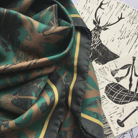 Rory Hutton Accessories Rory Hutton Solveig Scottish Silk Scarf