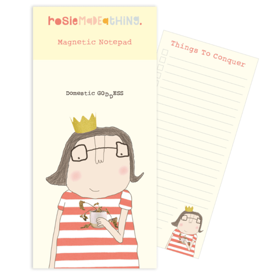 Rosie Made A Thing Homewares Rosie Made A Thing Domestic Goddess Magnetic Notepad